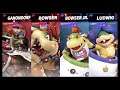 Super Smash Bros Ultimate Amiibo Fights  – Request #18608 Ganondorf & Bowser vs Bowser Jr & Ludwig