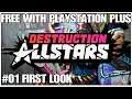 #01 First look, Destruction allstars, free with ps+ February , Playstation 5,  gameplay