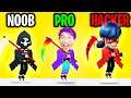 Can We Go NOOB vs PRO vs HACKER In DEATH INCOMING!? (ALL LEVELS!)