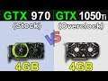 GTX 970 (stock) VS. GTX 1050 Ti (Overclock) | New Games Benchmarks