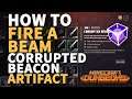 How to fire a Beam Minecraft Dungeons (Corrupted Beacon Artifact)