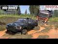 Spintires: MudRunner - TOYOTA HILUX EXTRA CAB Pulls Volvo Semi Truck Through Mud