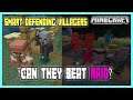 Can They Beat The Raid? Is This Overpowered? Minecraft Bedrock Self Defending Smart Villagers Addon