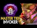 EPIC MASTER TIER INVOKER LEVEL 28 | PERFECT GAMEPLAY | Dota 2 Invoker