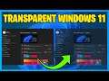 How To Enable / Disable Transparensy (AERO) On Windows 11