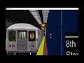 OpenBVE Railfanning: 8th Street-NYU Action! (N)(Q) Express (R)(W) Local