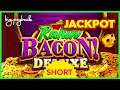 SHOCKING JACKPOT! Rakin' Bacon Deluxe Slot - AWESOME HANDPAY! #Shorts