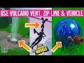 Use a Volcano Vent, a Zip line and a Vehicle in the same match! Season 8 Week 5 Challenges Fortnite!