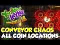 Yooka-Laylee And The Impossible Lair Conveyor Chaos All Coin Locations