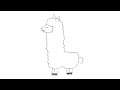 How to draw cute easy lama step by step #draw #art