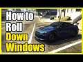 How to ROLL Down your CAR Window in GTA 5 Online without BREAKING (Easy Method!)