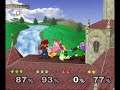 Super Smash Bros. Melee - Link and Zelda vs Mario and Peach (Battle 28)