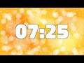 7 MINUTES AND 25 SECONDS TIMER COUNTDOWN [445 seconds - 7:25]