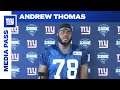 Andrew Thomas on Training Camp, Prepping for Week 1 | New York Giants