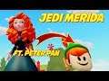 Jedi Merida vs Syndrome vs Venom | Princess Merida With Peter Pan |  Animated Toys | Superheroes