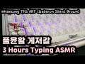 【ASMR for SLEEP】 기계식키보드 타이핑 소리ㅣ한성 TFG ART (한고무)ㅣ게이트론 저소음 갈축 (게저갈)ㅣ공부, 수면 팅글ㅣ3시간ㅣ중간광고 없음ㅣNo Talking