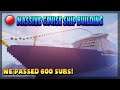 Building a Cruise Ship in Minecraft! | LIVE!! [we passed 600 subs :)]