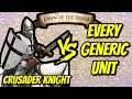 CRUSADER KNIGHT vs EVERY GENERIC UNIT | AoE II: Definitive Edition
