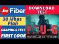 FAU-G DOWNLOAD TEST - JIO FIBER 30 Mbps Plan - First Look - Graphics - Fps