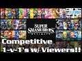 Smash Bros Competitive 1-v-1's With Viewers! - FiveJay Gaming - 7/17/2019