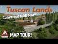 TUSCAN LANDS, Converted MOD MAP! MAP TOUR! Farming Simulator 19, PS4, New to Console!