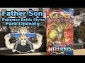 WE PULLED A RAINBOW RARE! Father Son Pokemon Sword & Shield Battle Styles Pack Opening #Shorts