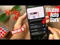 How to Enable Auto Dark Mode on Samsung Android 10 | Schedule Dark Mode Android 10