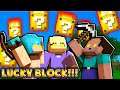 NOOB THƯ THÁCH SINH TỒN MƯA LUCKY BLOCK* NOOB THỬ THÁCH CÙNG LUCY VÀ GUMBALL ĐẬP LUCKY BLOCK