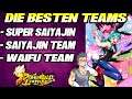 Die besten Teams Teil 4 - Saiyajin, Super Saiyajin & Waifu Team! 🤔 | Dragon Ball Legends