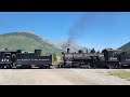 Double Header Durango & Silverton Train Arrives At The Mining Town of Silverton!
