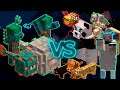 Drowned [x2] + Guardian Army vs Animal Army - Minecraft Mob Battle 1.16.4