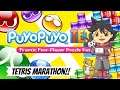 Playing Puyo Puyo Tetris Nintendo 3DS -- Quick Play Tetris Marathon