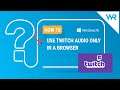 How to use Twitch audio only in a browser
