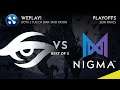 Nigma vs Team Secret Game 2 (BO3) | WePlay! Dota 2 Tug of War: Mad Moon Playoffs