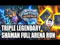 Triple Legendary Shaman Full Arena Run | Fractured in Alterac Valley | Hearthstone