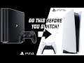 Do this on your PS4 / Pro before moving to the PS5! (PlayStation)