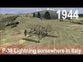 IL-2 1946: Lockheed P-38 Lightning take off and landing at an airport somewhere in Italy