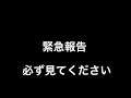 【緊急報告】必ずみてください