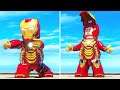All IRON MAN Transformations & Suit-Ups in Lego Marvel's Avengers
