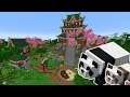 Building a Minecraft 1.14 Jungle Panda Sanctuary | Oriental Build Timelapse