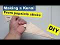 How to make a Kunai from Popsicle sticks | Akali's Kunai | League of Legends