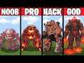 Minecraft NOOB vs PRO vs HACKER vs GOD MAGMA MONSTER CRAFTING CHALLENGE in Minecraft Animation