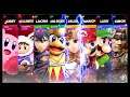 Super Smash Bros Ultimate Amiibo Fights – Request #20168 Team Battle at Princess Peach's Castle