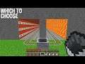 Which DANGER TUNNEL to choose LAVA TUNNEL or TNT TUNNEL in Minecraft !