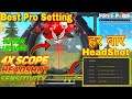 After Update 4x Scope Sensitivity | Best 4x Scope Setting For Always HeadShot | Garena Free Fire