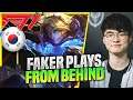 FAKER SHOW YOU HOW TO PLAY WHEN YOU HAVE A BAD GAME! - T1 Faker Plays Ezreal ADC vs Jhin! | KR SoloQ