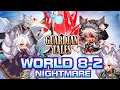 Guardian Tales World 8-2 Nightmare mode Mt Shivering Back to Mt shivering  守望傳說 夢魘8-2 通關教學 世界 8 顫慄之山