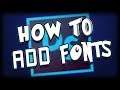 How To Add Fonts In Photoshop