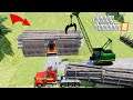 How to Build Log Shed or Garage in Farming Simulator 19 - FS19 Construction and Building Mods