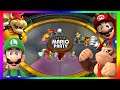Super Mario Party Minigames #405 Luigi vs Donkey kong vs Mario vs Bowser